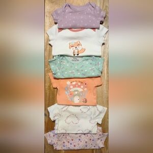6 various brand onesie bundle